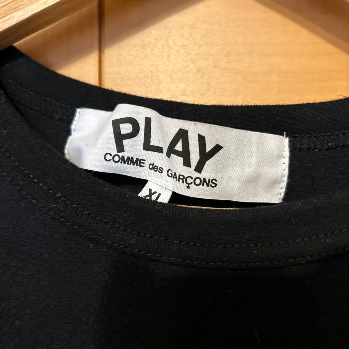 COMME des GARCONS コムデギャルソン Tシャツ XL ハートロングスリーブ カットソー PLAY_画像2