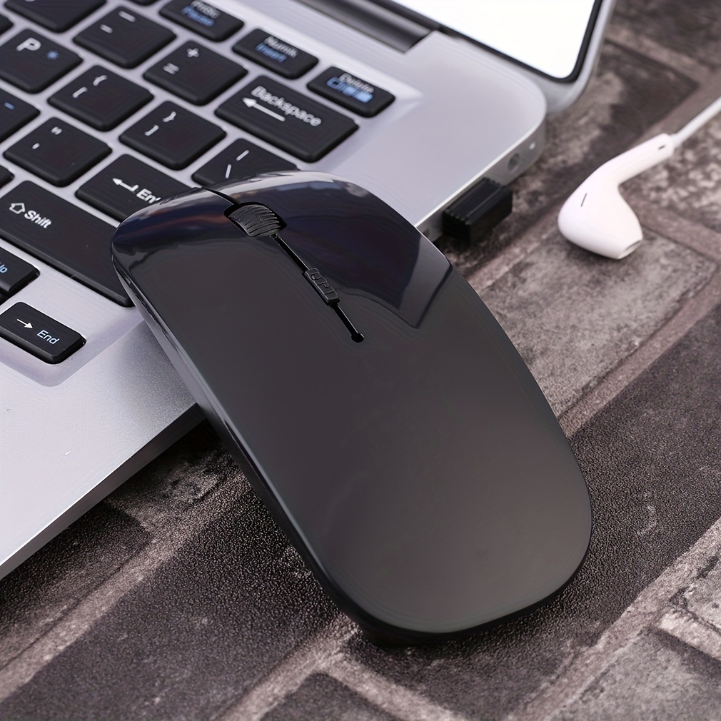 マウス ワイヤレス 持ち運び 電池式 Bluetooth 2.4GHz 静音 ワイヤレス マウス 超薄型 充電式 省エネルギー_画像8