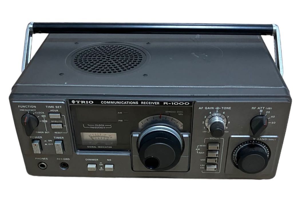 【通電確認済】 TRIO トリオ R-1000 整備受信機 通信型受信機 トランシーバー 無線機 ジャンク