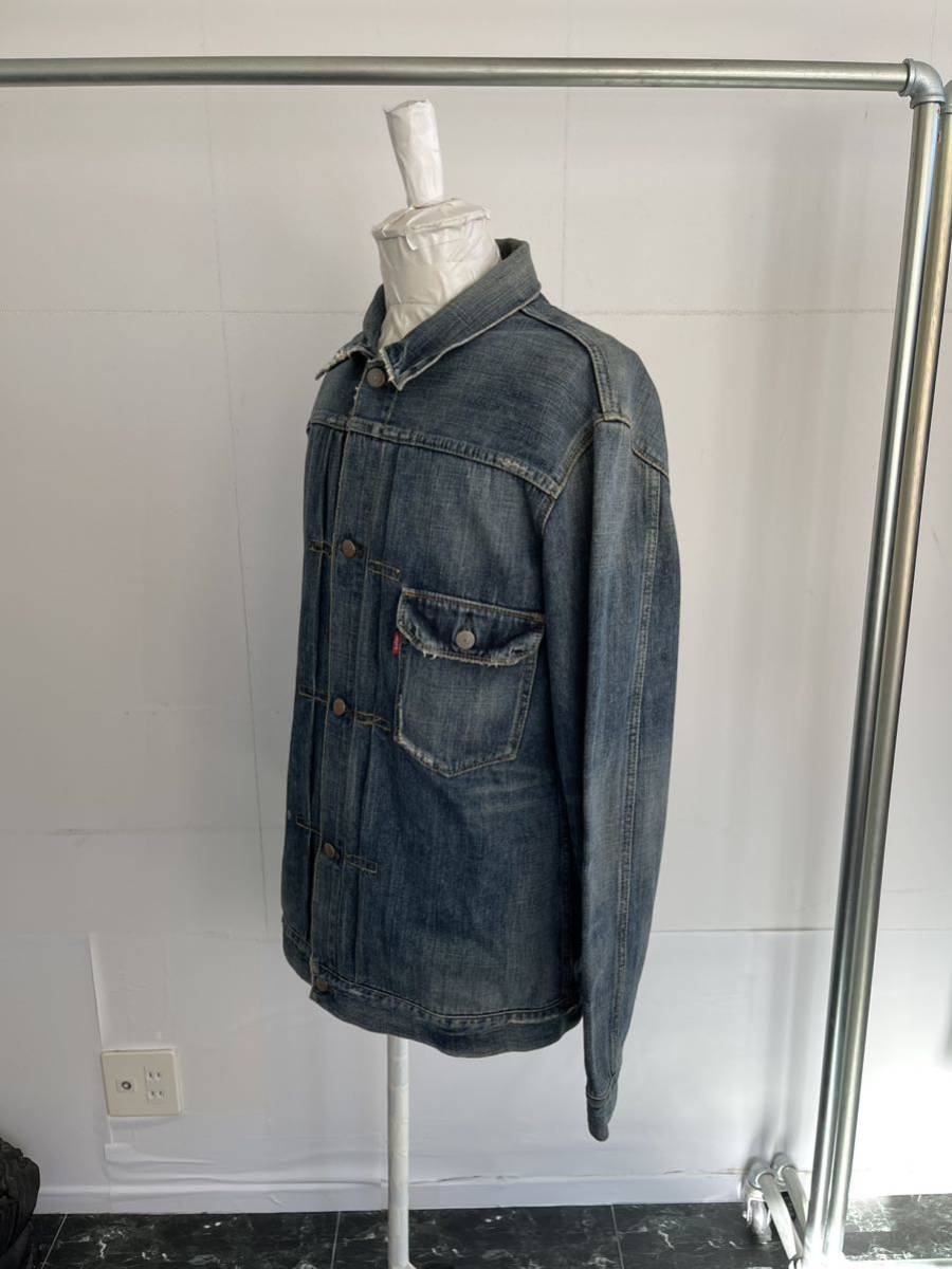 Levi's リーバイス 1stタイプ ダメージ加工ロング丈 デニム Levi's リーバイス 1stタイプ ダメージ加工ロング丈 デニム