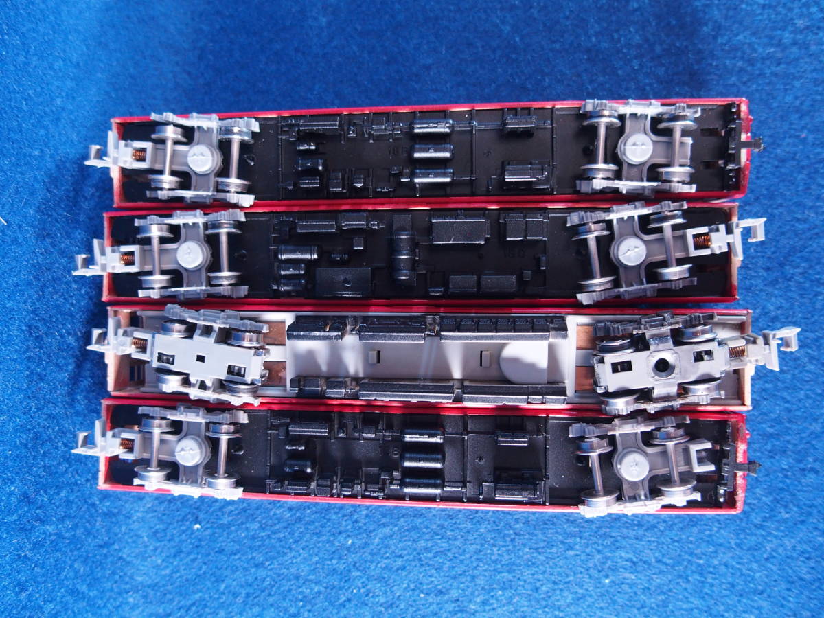 ジャンク　GREEN MAX　阪神電車8000形（赤胴通勤車）4両編成　動力あり　未塗装済キット組み立て品　_画像8