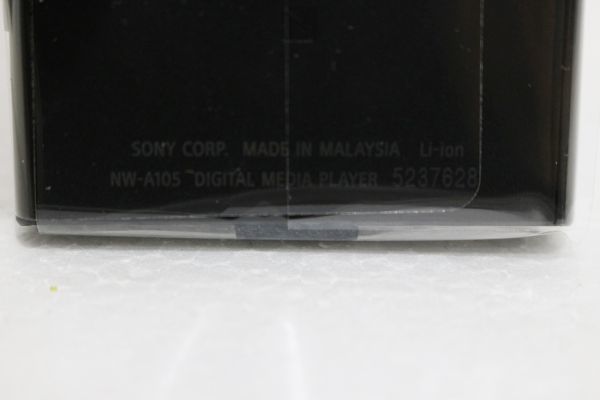 B657H 097 SONY Walkman ウォークマン ポータブルオーディオプレーヤー 16GB NW-A105 ブラック 未使用_画像9