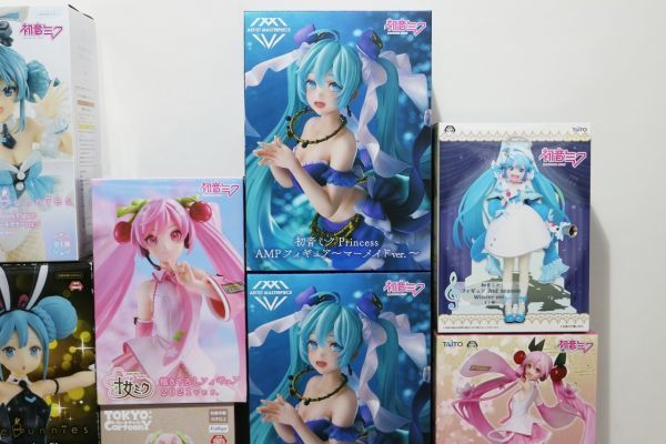 B984H 054 初音ミク AMP マーメイド BiCute Bunnies SPM 他 プライズフィギュア まとめて 計18個セット 中古未開封_画像5