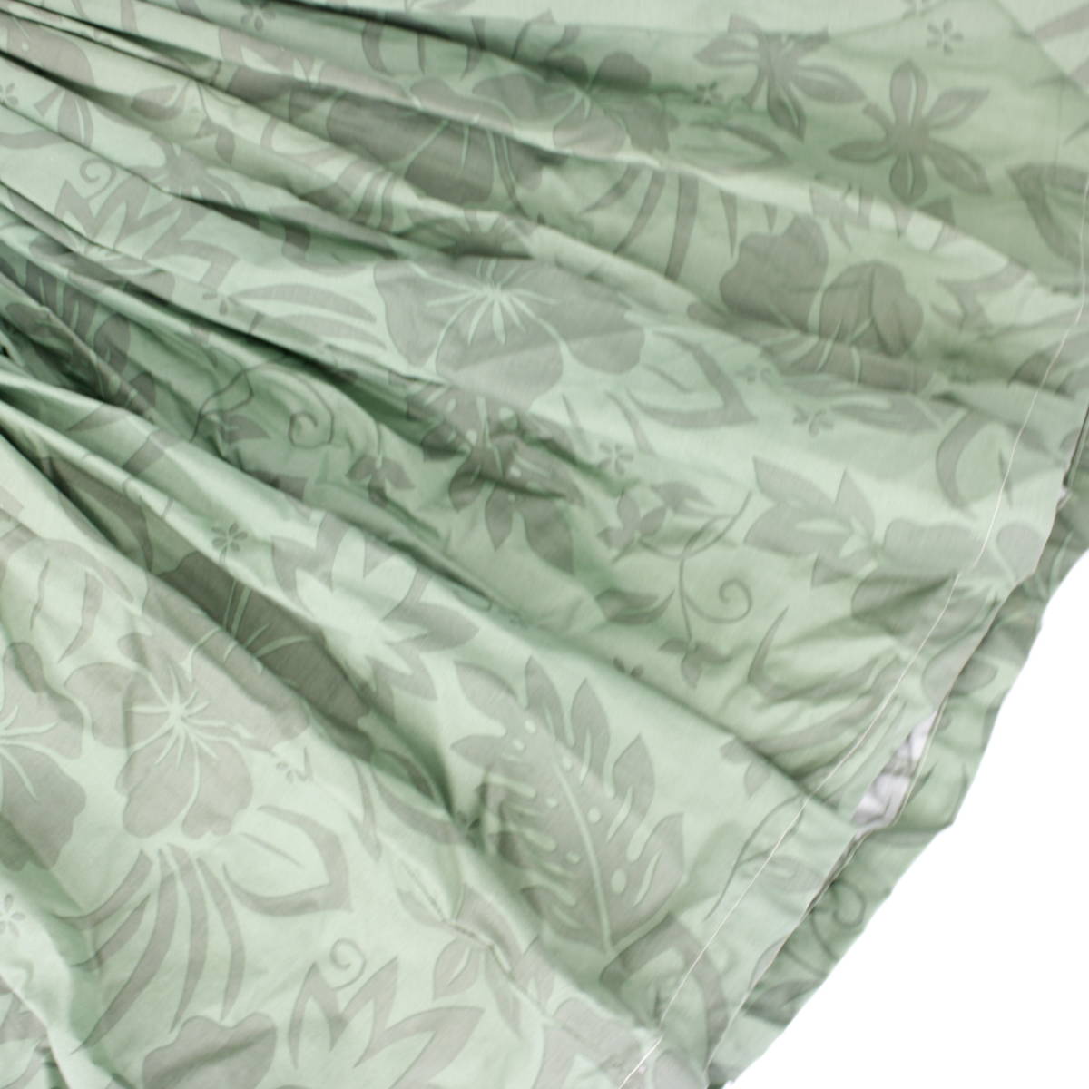 [ бесплатная доставка ][ хула для костюм ]DANCE COMPANY производства зеленый гибискус рисунок юбка пау Hawaiian flair юбка aro - resort зеленый 