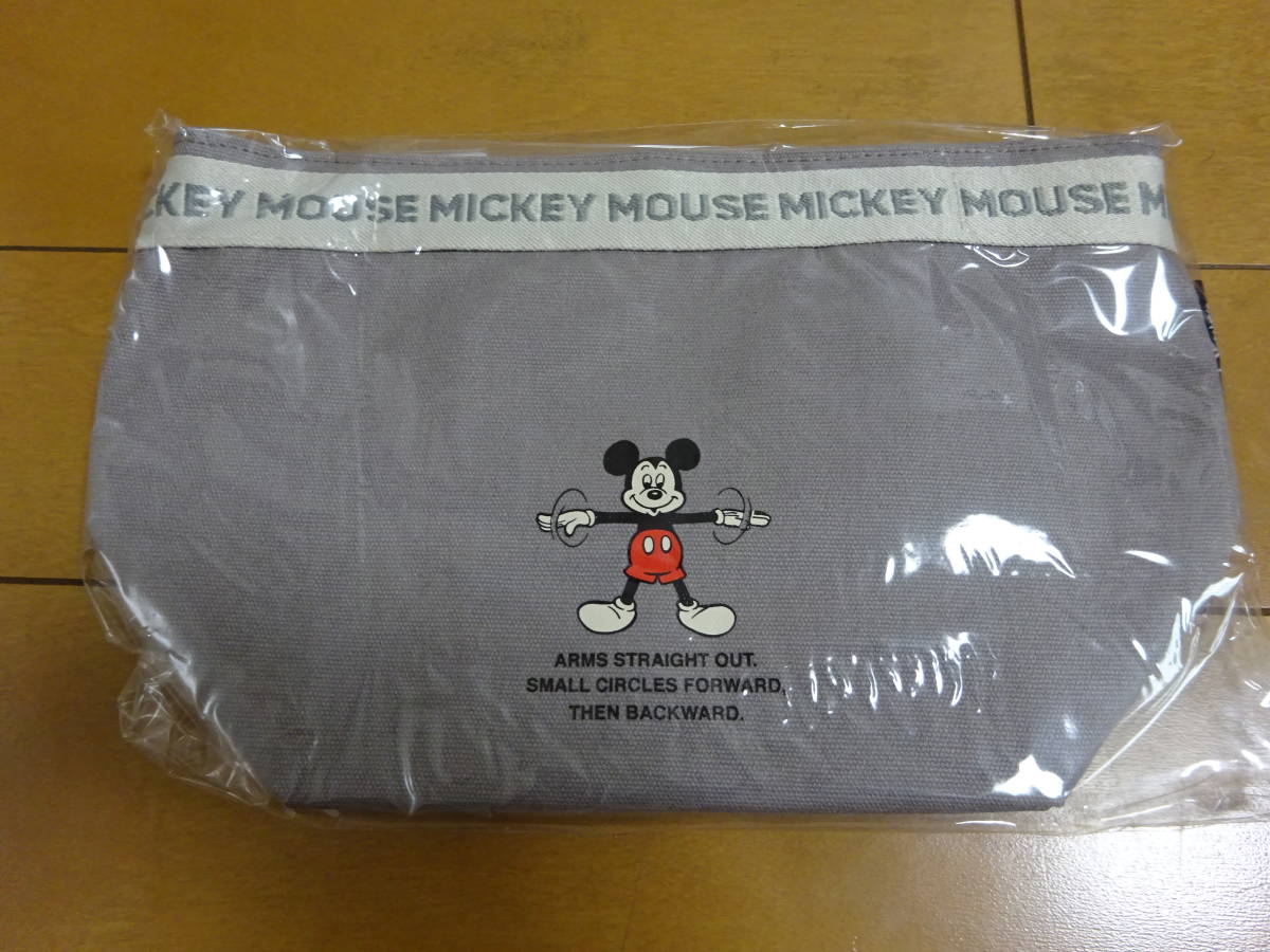  Disney * новый товар Mickey MICKEY ланч задний термос теплоизоляция сумка для завтрака сумка для бэнто застежка-молния * серый серия 
