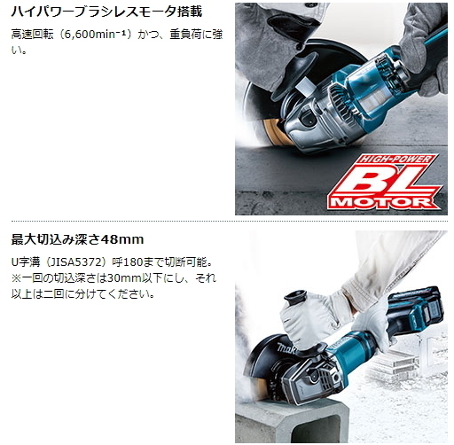  Makita 180mm rechargeable disk g line daGA037GZ 40V body only new goods 