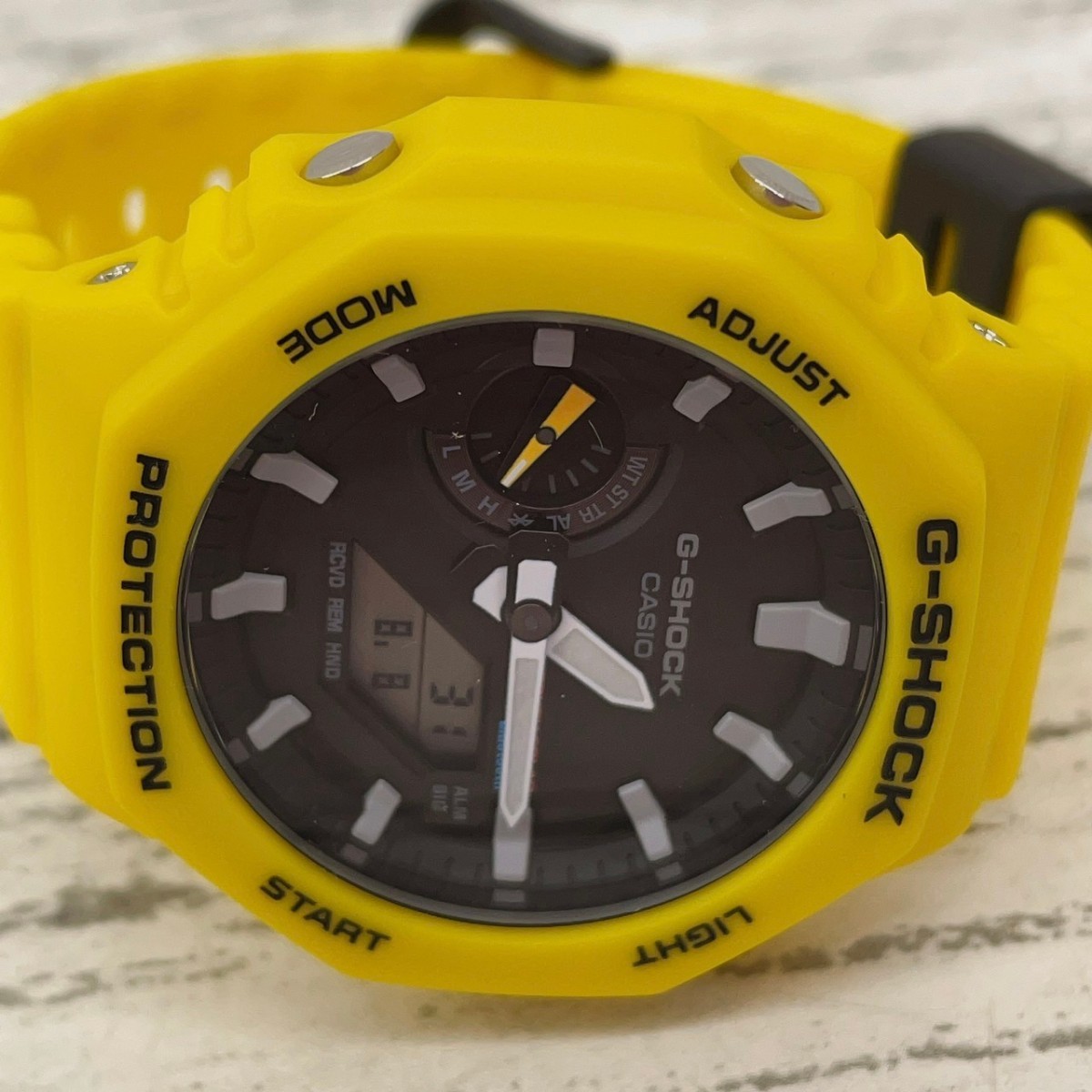 CASIO カシオ G-SHOCK カシオG-SHOCK ソーラー GA-B2100C-9AJF イエロー ブラック 箱付き 腕時計 Bluetooth【2388】_画像9