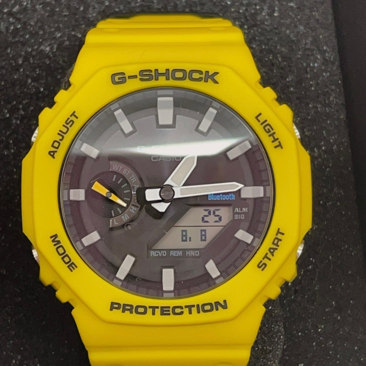 CASIO カシオ G-SHOCK カシオG-SHOCK ソーラー GA-B2100C-9AJF イエロー ブラック 箱付き 腕時計 Bluetooth【2388】_画像2