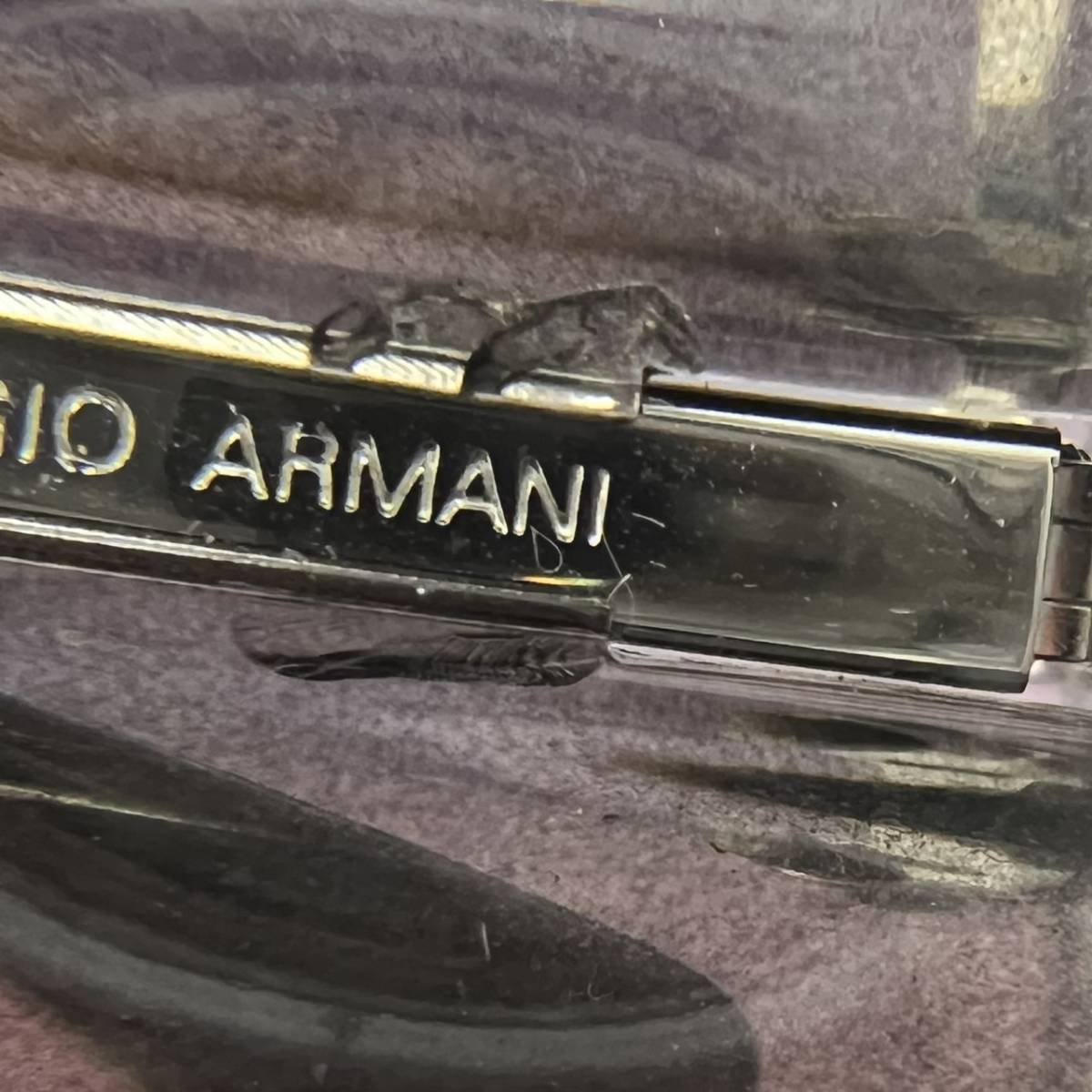 【K】GIORGIO ARMANI　ジョルジオ・アルマーニ　パープル系　グラデーション　サングラス　1525　眼鏡　イタリア製 【2899】_画像8