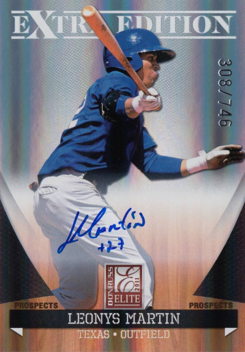 【マーティン】直筆サインカード 746枚限定 千葉ロッテマリーンズ 2011 PANINI DONRUSS EXTRA LEONYS MARTIN AUTO #検索 TOPPS BBM EPOCH_画像1