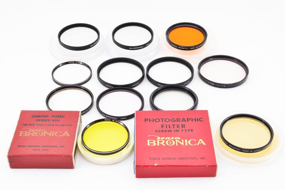 s2237★ゼンザブロニカ ZENZA BRONICA 純正フィルター セット (67mm.72mm.77mm)