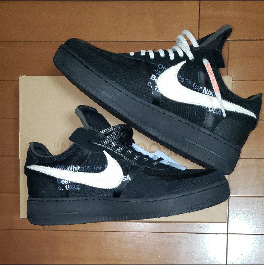 OFF-WHITE NIKE AIR FORCE 1 LOW BLACK 28 5｜Yahoo!フリマ（旧PayPay