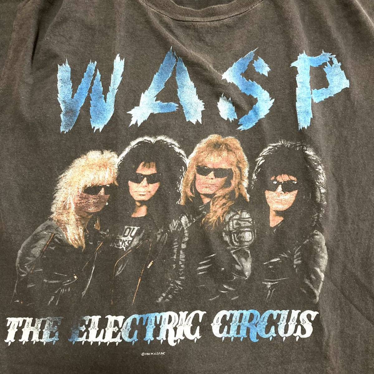 80sビンテージ W.A.S.P. ワスプ Tシャツ MOTLEY CRUE GUNS N'ROSES METALLICA OZZY OSBOURNE IRON MAIDEN バンドTシャツ AEROSMITH_画像3