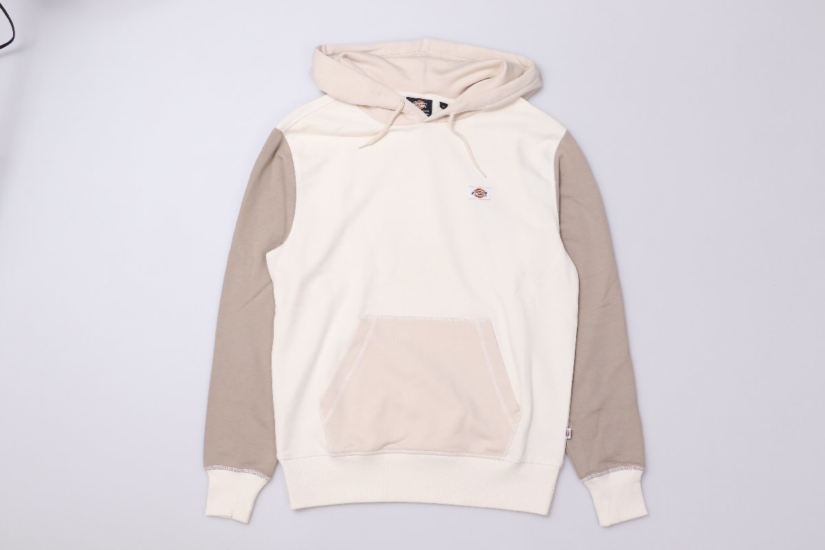 ディッキーズ スエットパーカー エディーヴィル オフホワイト サイズXL トリコロール DICKIES HOODIE EDDYVILLE DK0A4YAD C581 OFF WHITE_画像2