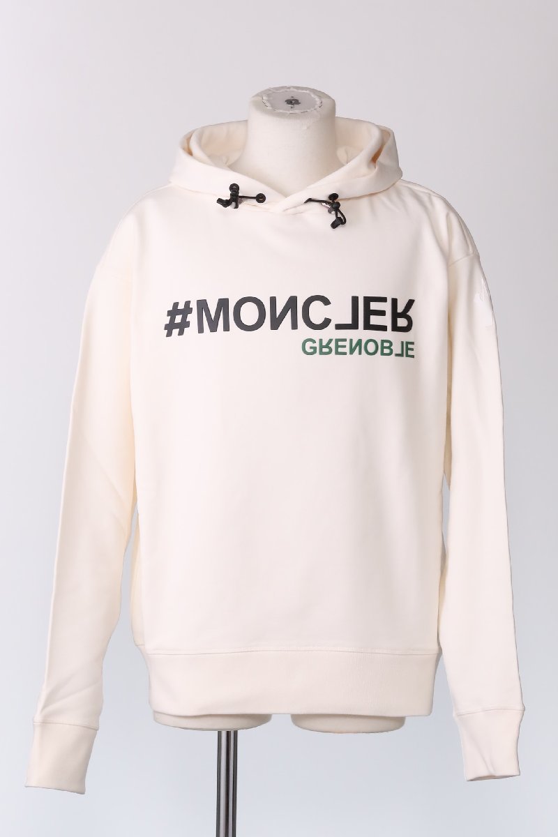 モンクレール グルノーブル ロゴスウェットシャツ ナチュラル サイズＭ MONCLER Grenoble LOGO HOODIE 8G000 27 80451 034 NATURAL