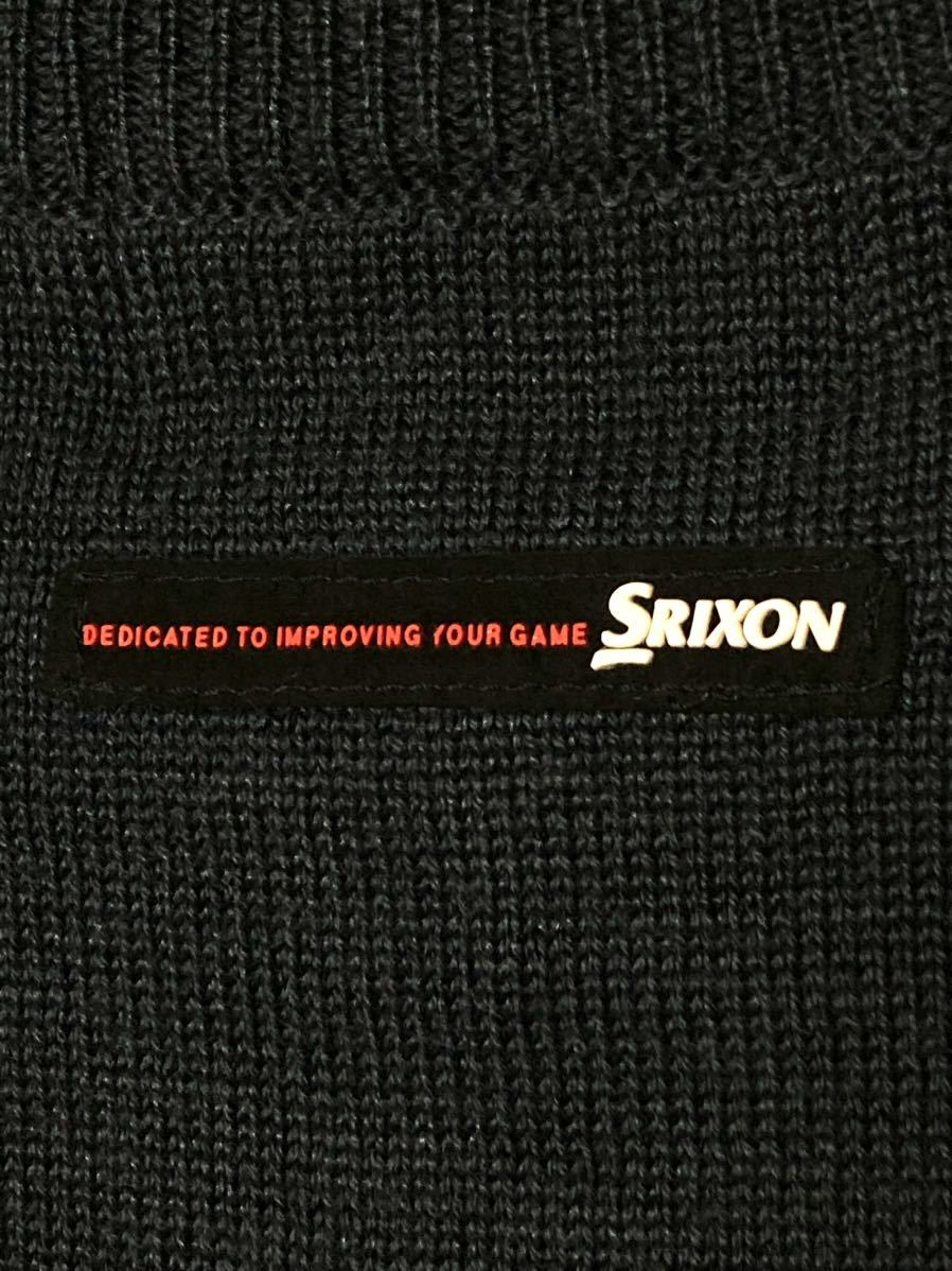 SRIXON Z-STAR スリクソン ハーフジップ　セーター　青　白　紺　Mサイズ　毛50% モリリン_画像5