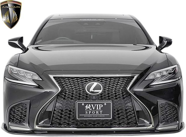 【M’s】LEXUS LS 50系 LS500h F-SPORT (2017.10-) AIMGAIN リア アンダースポイラー (ハイブリッド用) FRP エイムゲイン エアロ_画像3