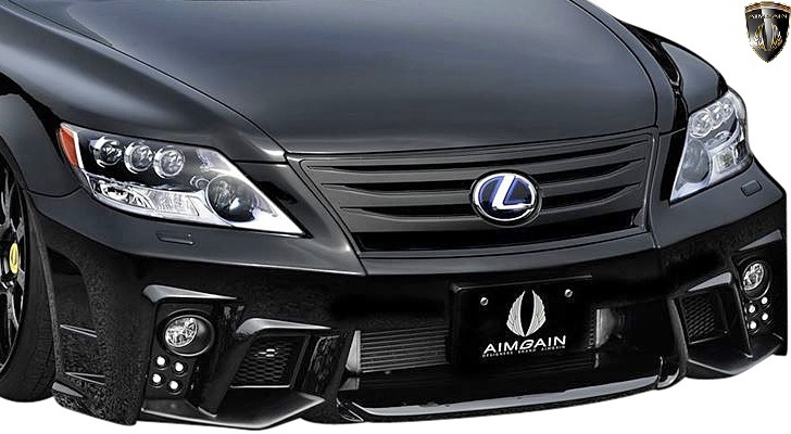 【M’s】LEXUS 40LS 中期 LS600h LS600hL (2009.9 - 2012.10) AIMGAIN 純VIP GT フロントバンパー UVF45 UVF46 エイムゲイン エアロ_画像1