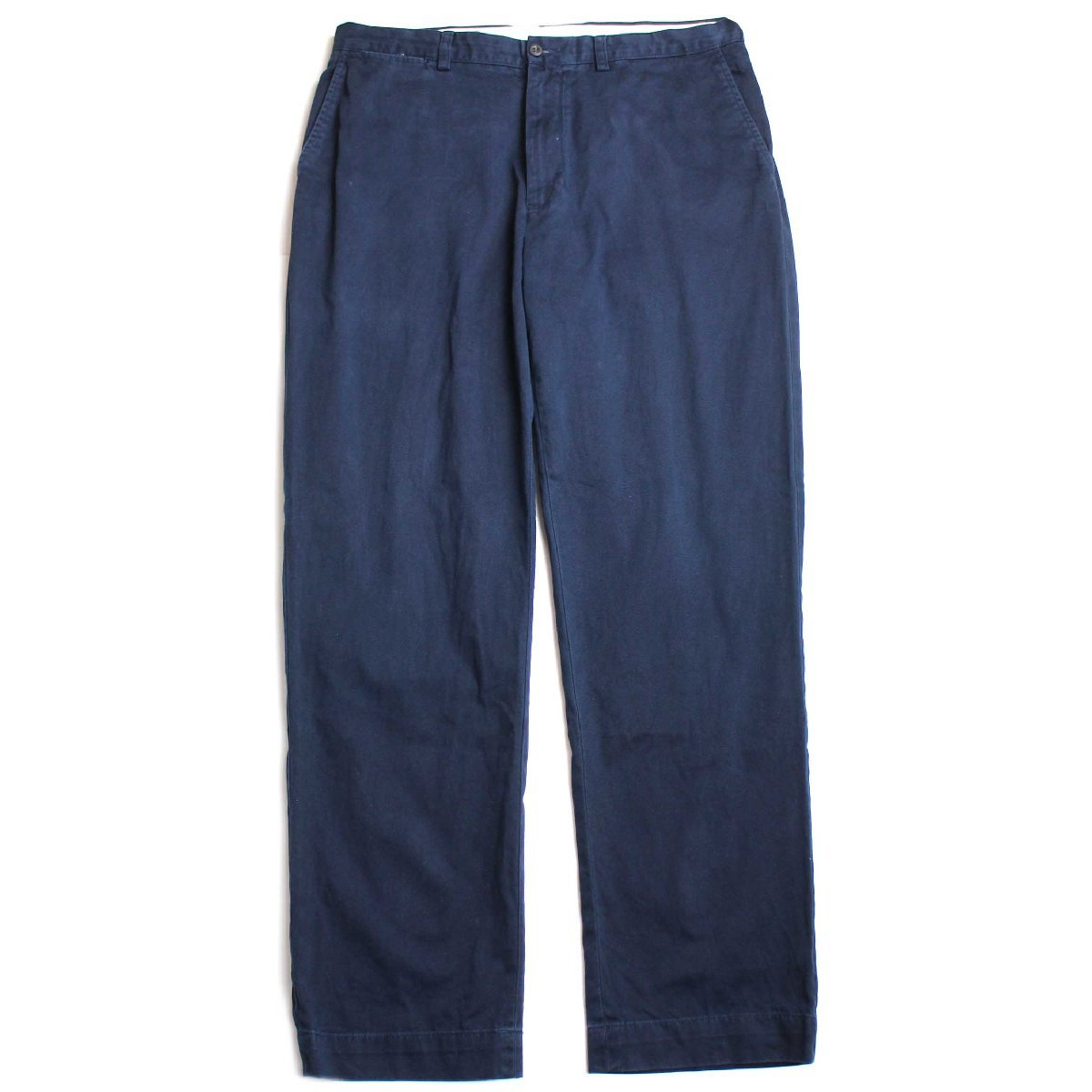 ★00s ポロ ラルフローレン PROSPECT PANT コットン チノパン 紺 w36 L32★219 オールド クラシック トラウザーズ ワイド ネイビー_画像2