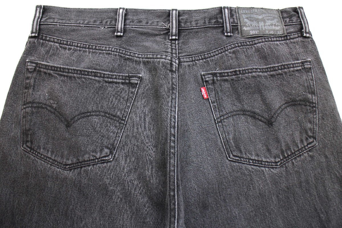 ★メキシコ製 Levi'sリーバイス 501 ブラック デニムパンツ w40 L32★SDP2231 ジーンズ ストレート フェード オーバーサイズ ビッグサイズ_画像5