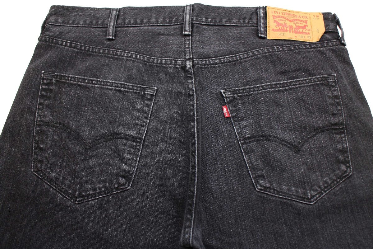 ★メキシコ製 Levi'sリーバイス 501 ブラック デニムパンツ w40 L32★SDP2256 ジーンズ ストレート オーバーサイズ ビッグサイズ_画像5