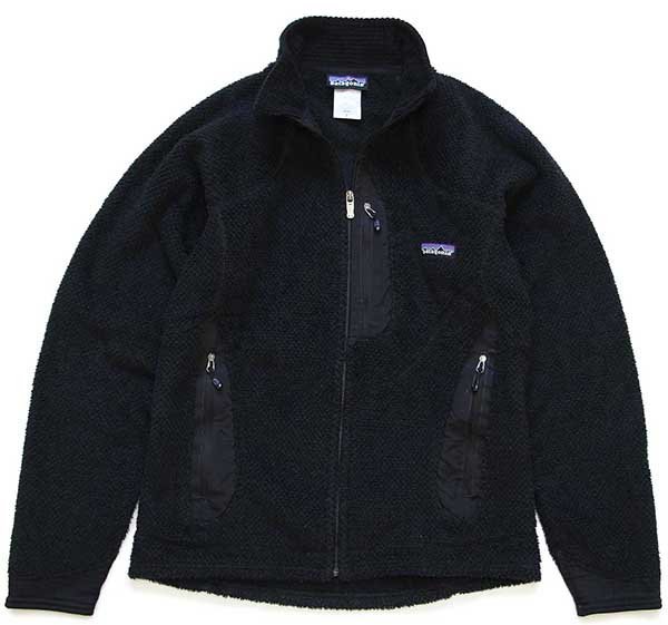 ★00s patagoniaパタゴニア R2 POLARTEC フリースジャケット 黒 S★オールド レギュレーター アウトドア キャンプ ブラック_画像1