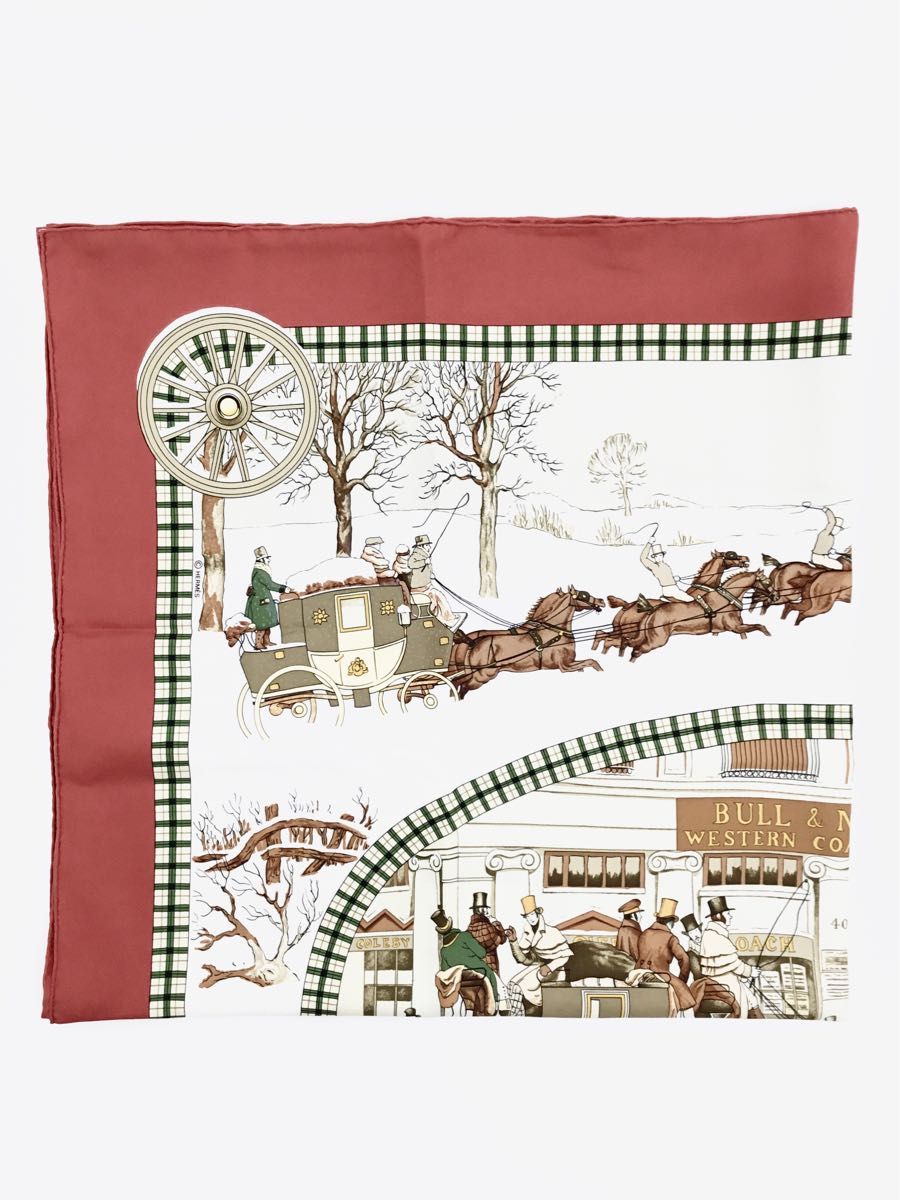 中古美品 エルメス HERMES カレ90 大判 シルク スカーフ 冬の 中古美品 エルメス HERMES カレ90 大判 シルク スカーフ 冬の
