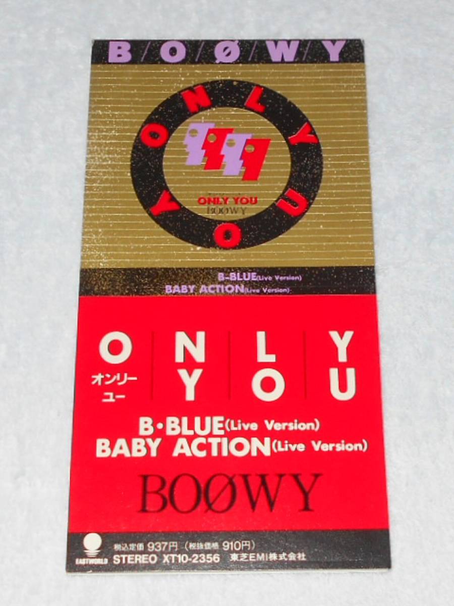 BOOWY ／「XT10」番号・初期CDシングル／『Only You』／ライヴ音源入り／ ボーイ_画像1