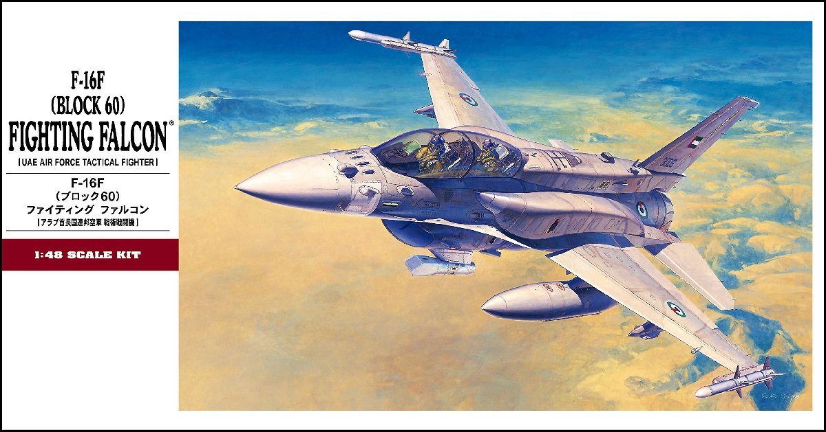 ハセガワ 1/48 UAE空軍 F-16F ブロック60 ファイティングファルコン プラモデル PT44_画像2
