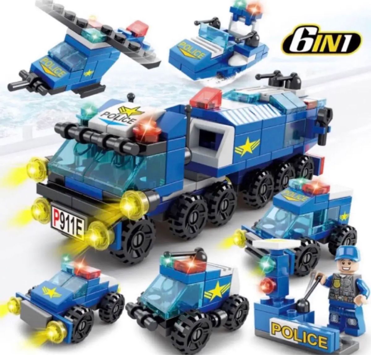 レゴ LEGO 互換品 警察 キット おもちゃ ミニフィグ パトカー 人気