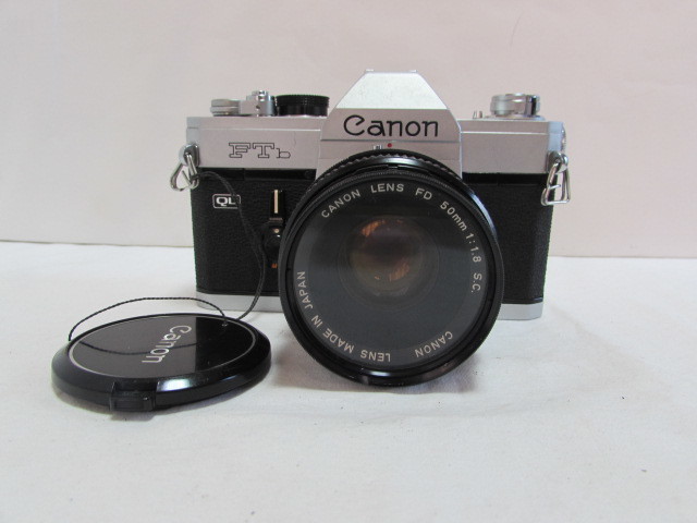 ** Canon ** キャノン一眼レフカメラ Canon FTｂ FD 50mm 1:1.8 S.C. フィルター付き ジャンク。_画像1