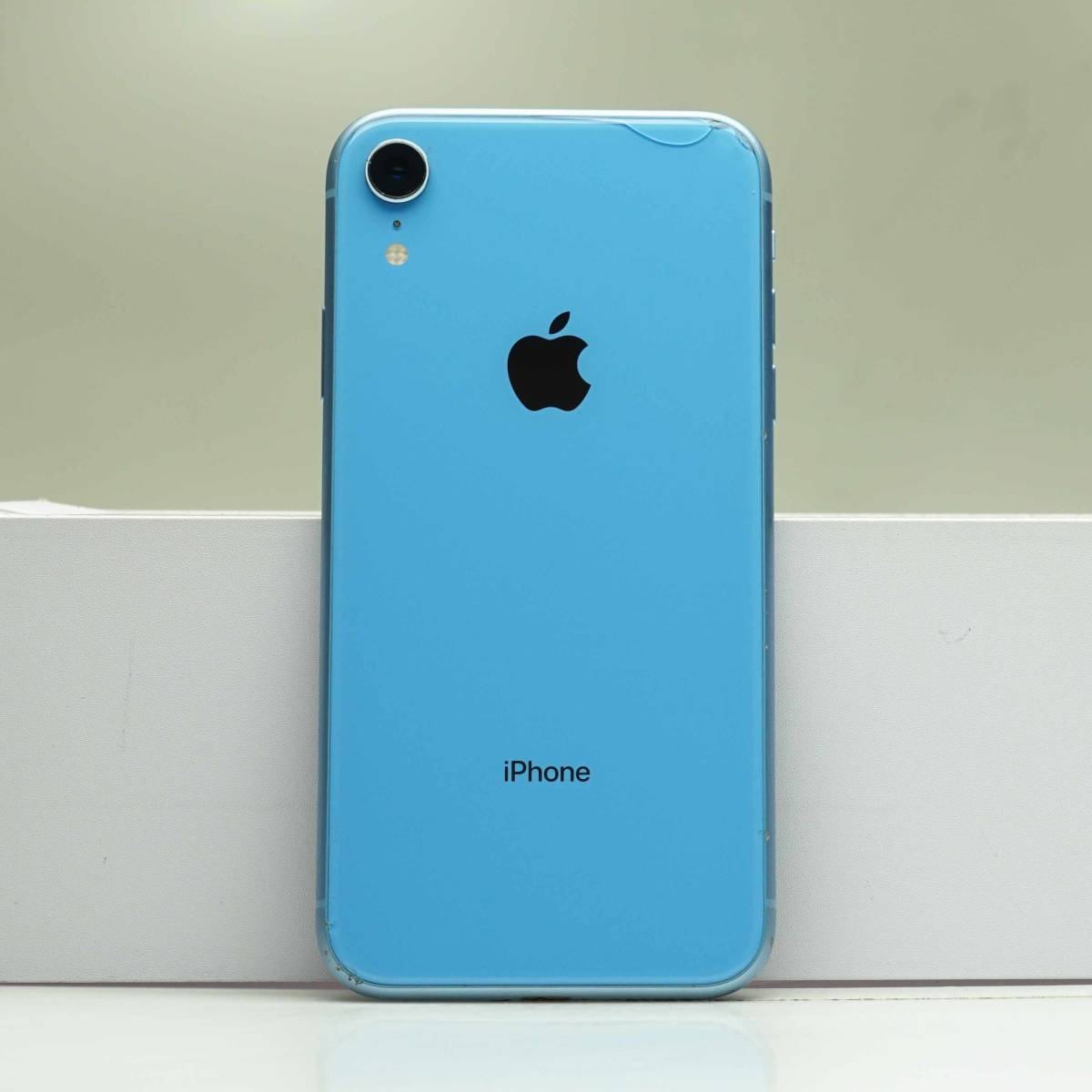 iPhone XR 64GB ブルー MT0E2J/A SIMフリー 訳あり品 中古本体 白ロム