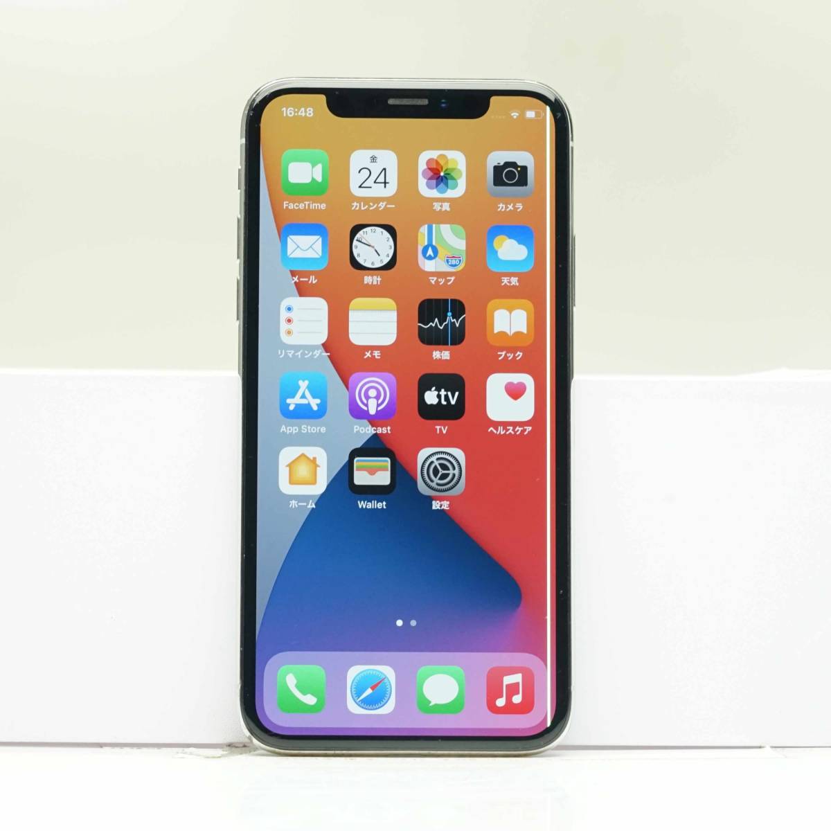 iPhone X 64GB シルバー MQAY2J/A SIMフリー 訳あり品 中古本体 白ロム_画像2