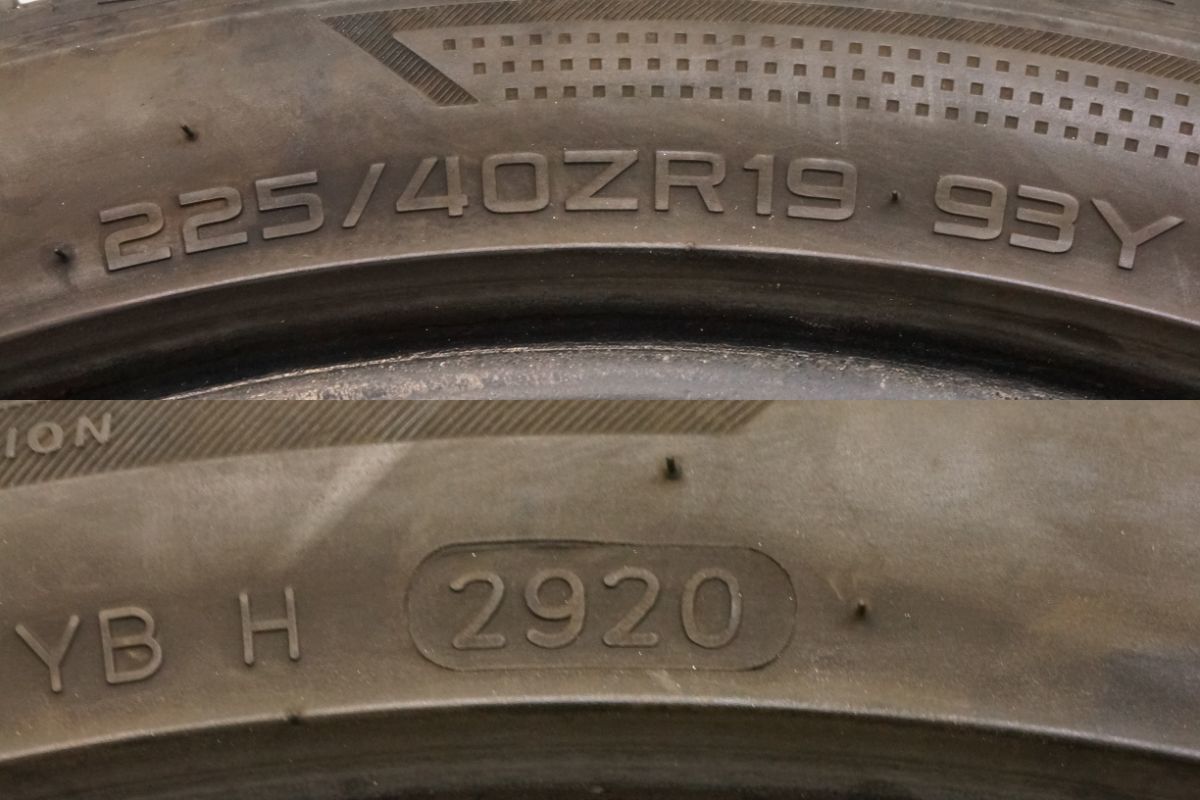 【4本】Hankook ventus V12evo2　225/40ZR19　2020年製_画像9