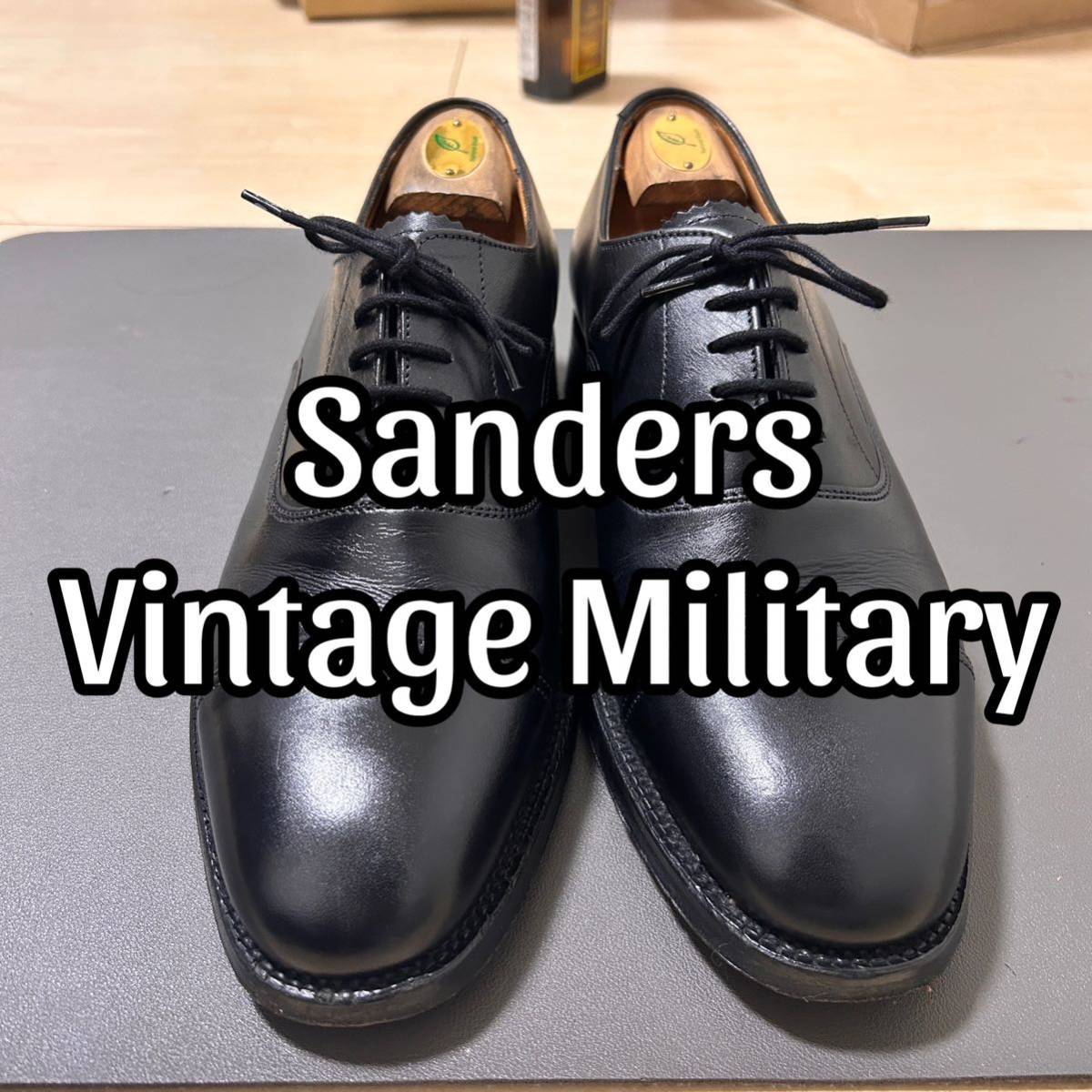 英国軍　サービスシューズ　Sanders サンダース　革靴　ミリタリーシューズ_画像1