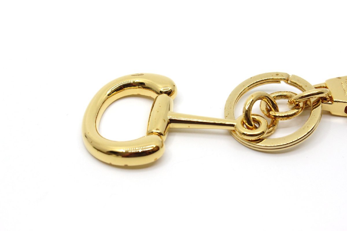  Gucci шланг bit 1955 625686 брелок для ключа Gold металлические принадлежности кольцо для ключей очарование Logo 