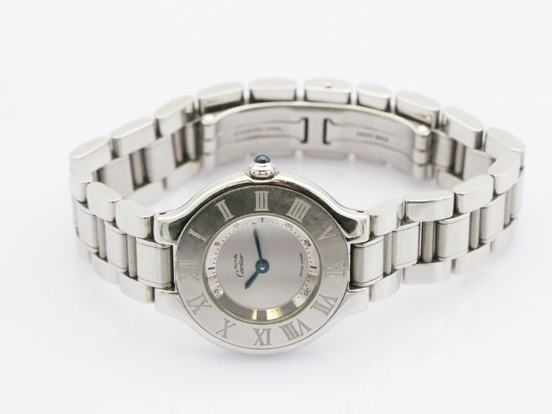 1円【 カルティエ CARTIER 】 腕時計 W10109T2 マスト21 ヴァンティアン SS クォーツ レディース 新着 10985-0_画像9