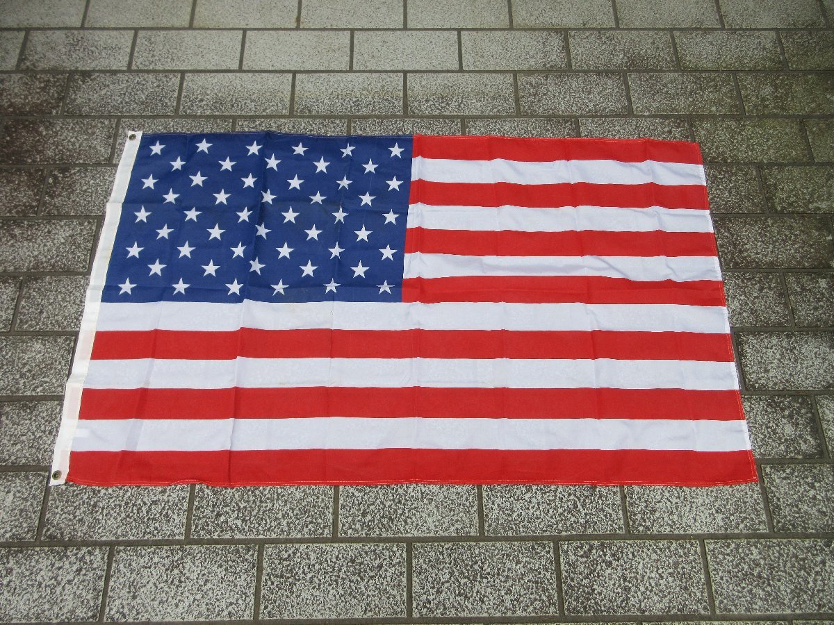 T800C★アメリカ合衆国　星条旗　USAフラッグ　国旗/the Stars and Stripes　在日米軍　余剰払下　アメリカン　フラッグ　_画像2