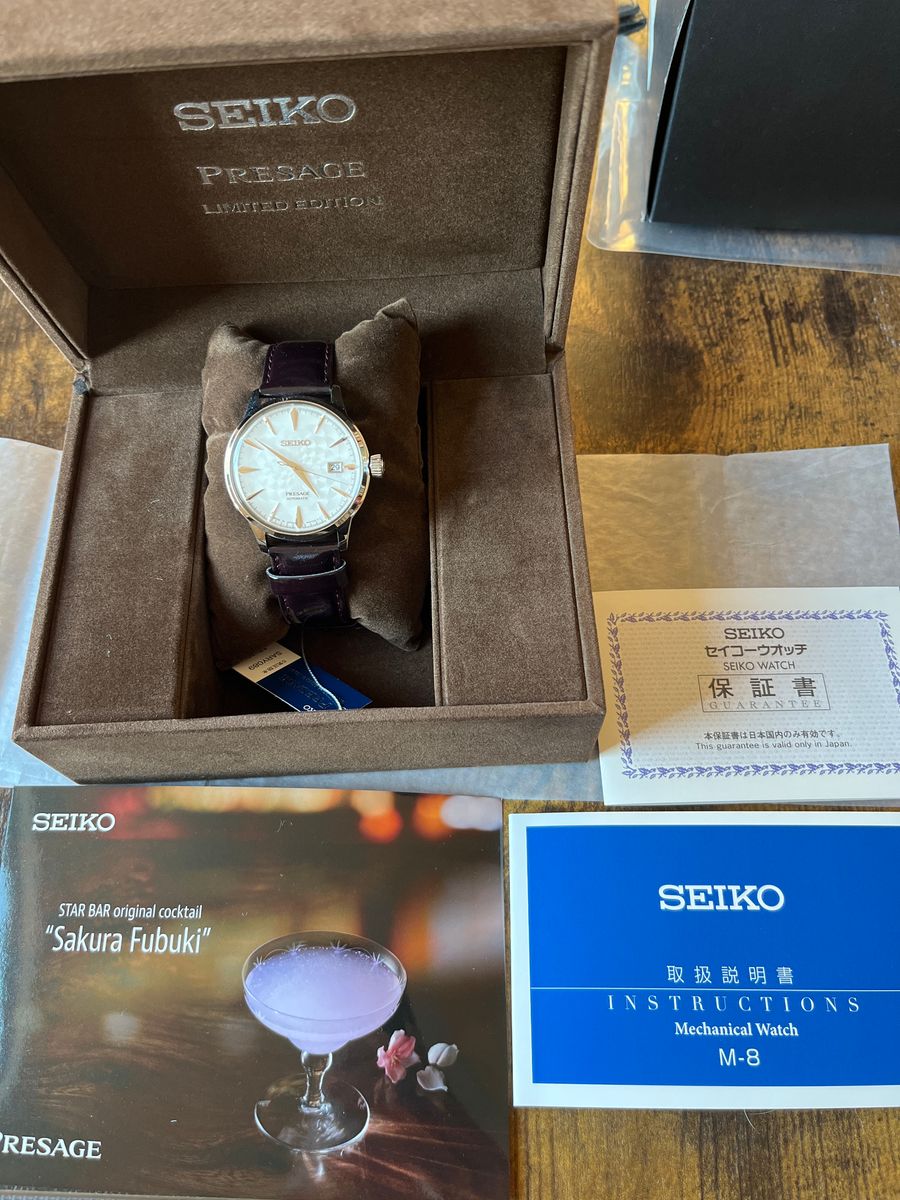 セイコー プレサージュ 桜吹雪 1000本限定 SEIKO 腕時計 自動巻 セイコー プレサージュ 桜吹雪 1000本限定 SEIKO 腕時計 自動巻