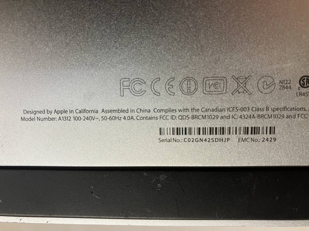 Apple iMac (27-inch, Late 2012) A1312 EMC2429_画像6