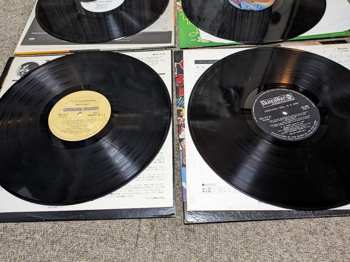 LP4枚セット　ソウルブルース　LITTLE RICHARD PERCY SLEDGE B.B.KING DENNIS LA SALLEのみ西ドイツ盤、他は日本盤帯なし_画像6
