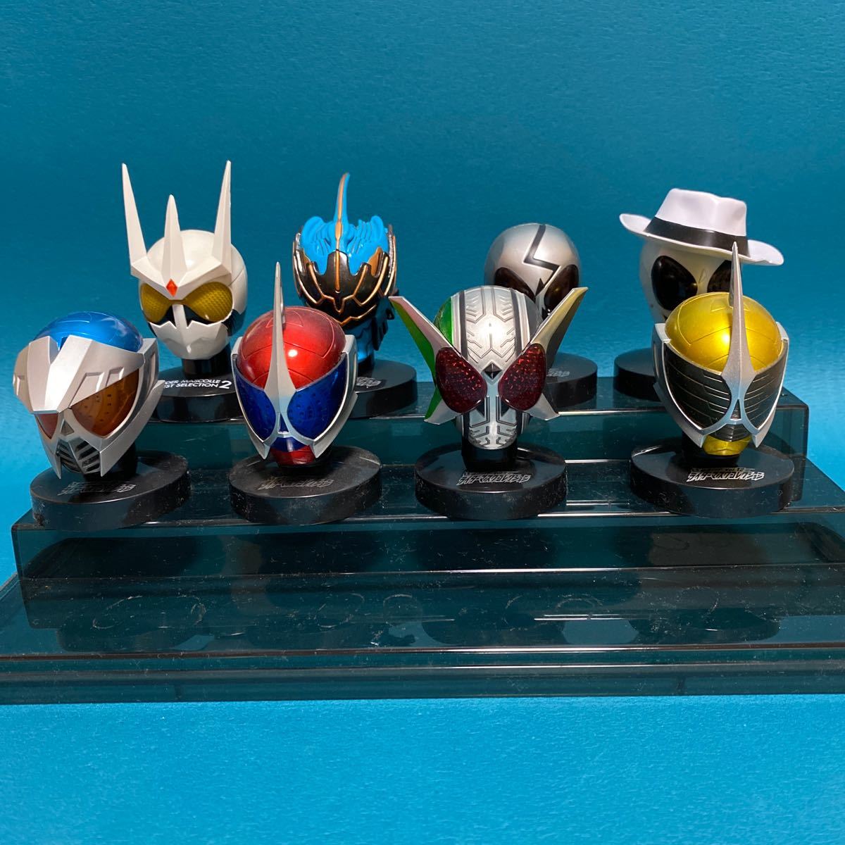 マスコレ12個セット マスクコレクション 仮面ライダーダブル アクセル スカル エターナル ガイアメモリ仮面ライダーマスクコレクション_画像3