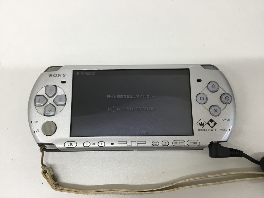 ●営MN130-60 【通電確認済み】 PSP 本体 PSP-3000 KINGDOM HEARTS EDITION キングダムハーツ バースバイスリープ PSP専用 ケース付き KH_画像2