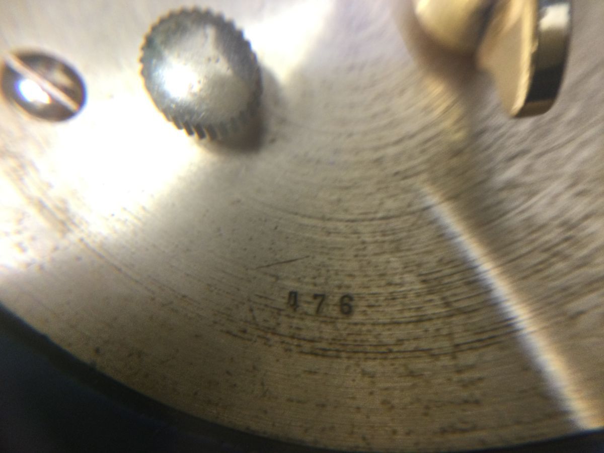 D496-80【希少 激レア】ジャガールクルト(JAEGER-LECOULTRE)置き時計卓上時計 Ref.476 1960年代物 海外輸入 スイス産 ヴィンテージ/箱付きt_画像10