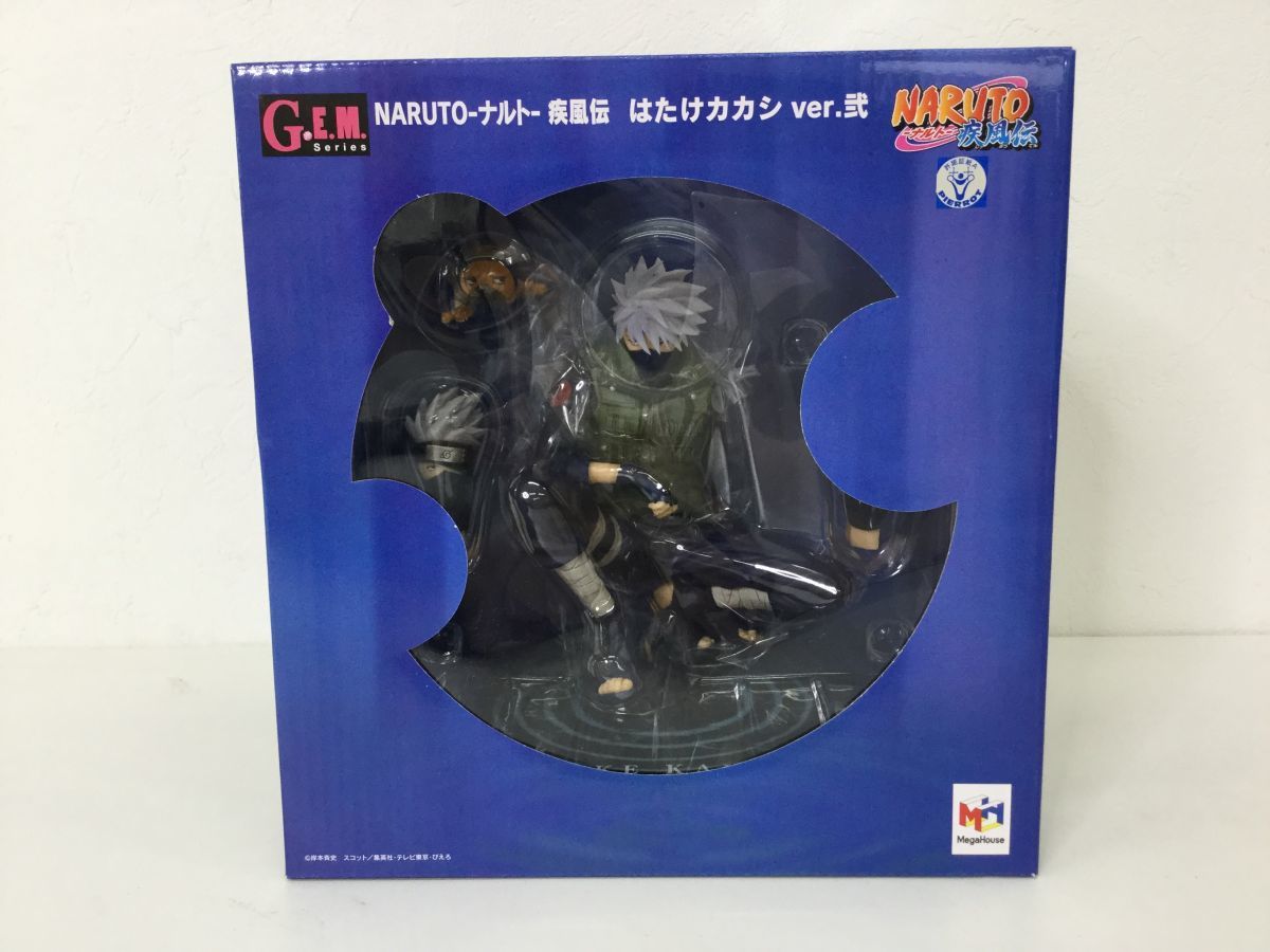 ●営AD443-80【未開封品】G.E.M.シリーズ NARUTO-ナルト- 疾風伝 はたけカカシ ver.弐 メガハウス フィギュア_画像1