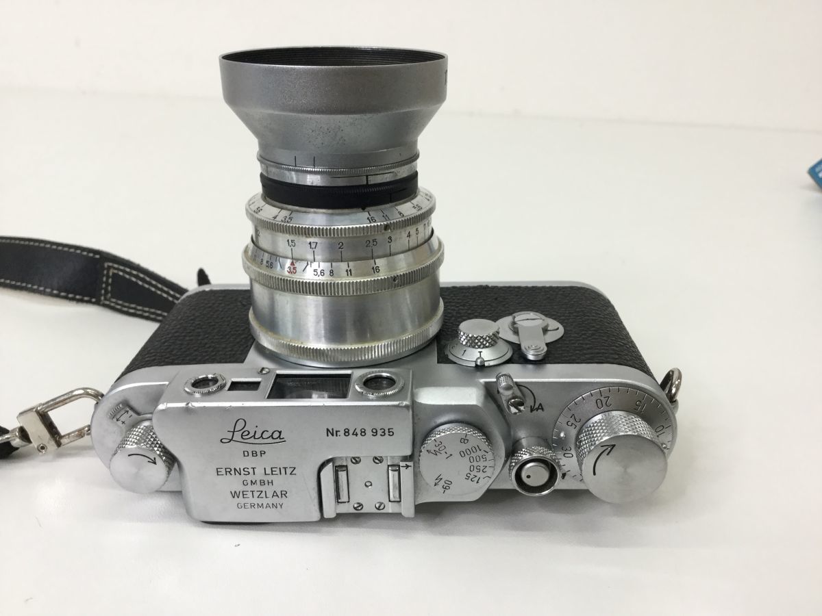 ●営ST404-60　ライカ Leica DBP Ernst Leitz レンジファインダー NHAYCTAP-50 1:3.5 F=5cm カメラ_画像6