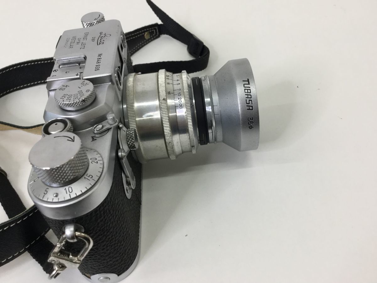 ●営ST404-60　ライカ Leica DBP Ernst Leitz レンジファインダー NHAYCTAP-50 1:3.5 F=5cm カメラ_画像4