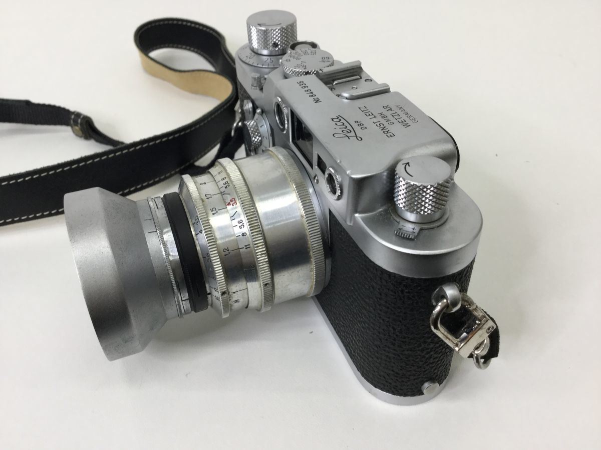 ●営ST404-60　ライカ Leica DBP Ernst Leitz レンジファインダー NHAYCTAP-50 1:3.5 F=5cm カメラ_画像5