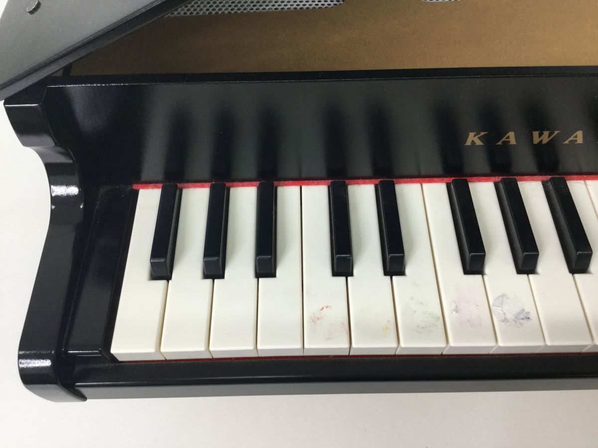 ●営SA094-100　カワイ グランドピアノ GRAND PIANO 品番1141 トイピアノ 32鍵 ブラック 箱入り_画像4