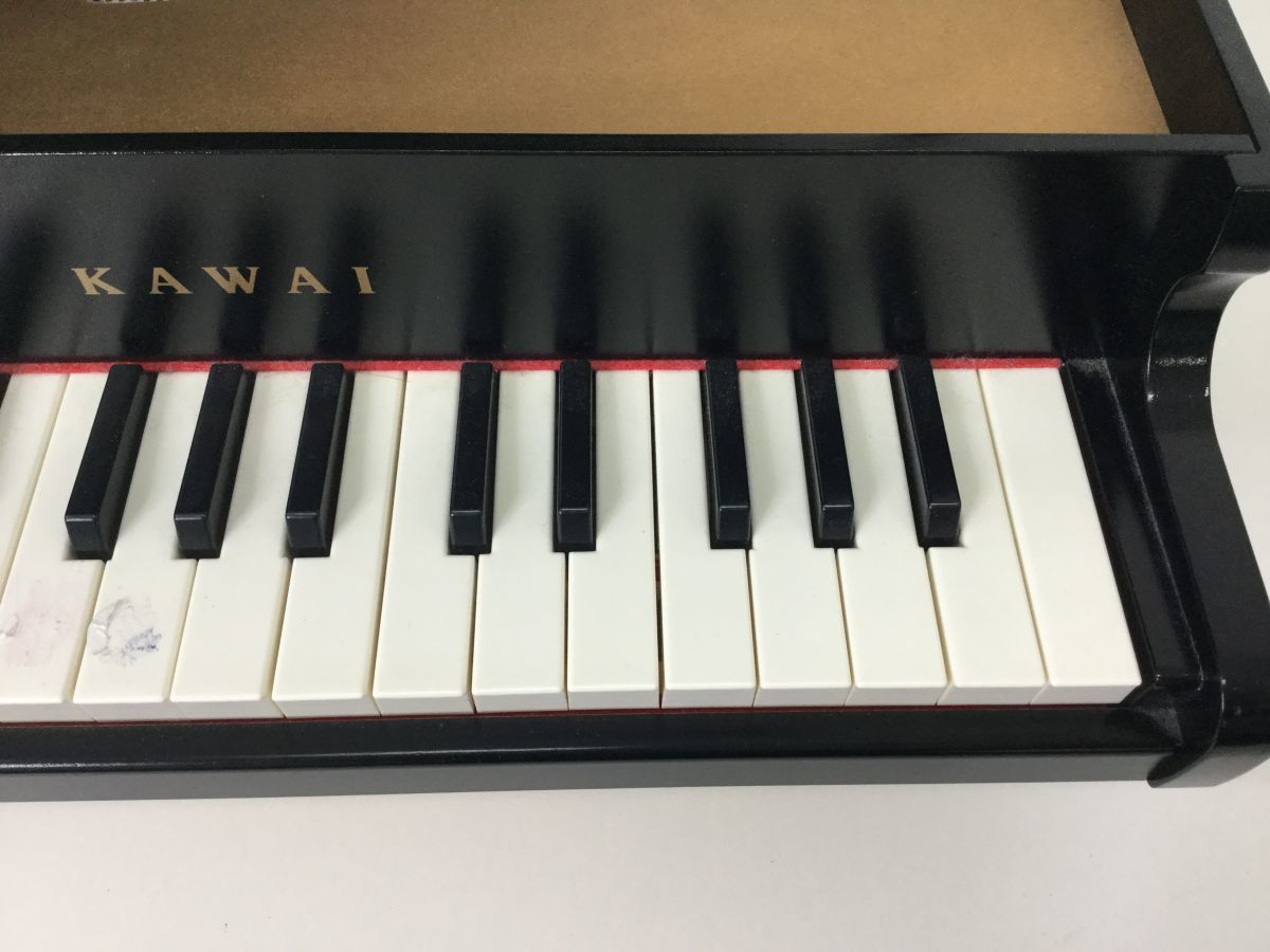 ●営SA094-100　カワイ グランドピアノ GRAND PIANO 品番1141 トイピアノ 32鍵 ブラック 箱入り_画像5